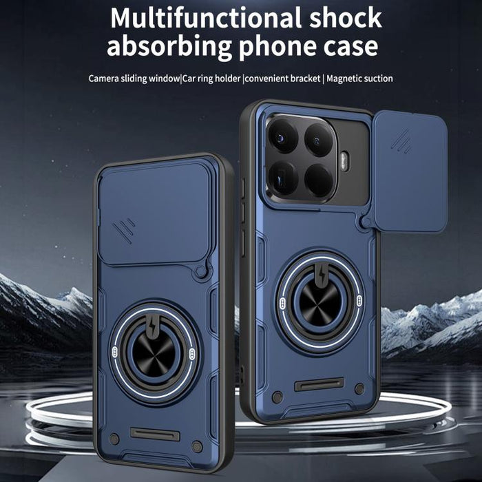 Funda para teléfono multifuncional Camshield con soporte deslizante para anillo, For Xiaomi 17 Pro Max, For Xiaomi 17 Pro, For Xiaomi 17, For Xiaomi 15T Pro 5G, For Xiaomi 15T 5G