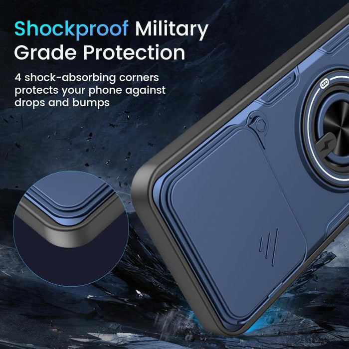Funda para teléfono multifuncional Camshield con soporte deslizante para anillo, For Xiaomi 17 Pro Max, For Xiaomi 17 Pro, For Xiaomi 17, For Xiaomi 15T Pro 5G, For Xiaomi 15T 5G