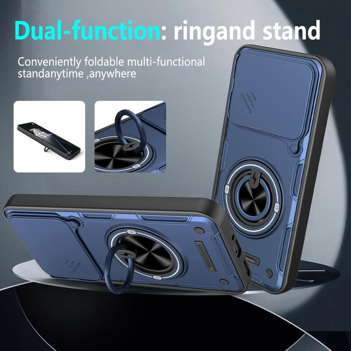 Funda para teléfono multifuncional Camshield con soporte deslizante para anillo, For Xiaomi 17 Pro Max, For Xiaomi 17 Pro, For Xiaomi 17, For Xiaomi 15T Pro 5G, For Xiaomi 15T 5G