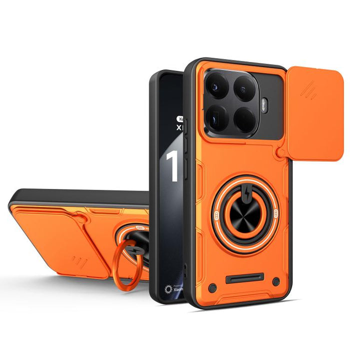 Funda para teléfono multifuncional Camshield con soporte deslizante para anillo, For Xiaomi 17 Pro Max, For Xiaomi 17 Pro, For Xiaomi 17, For Xiaomi 15T Pro 5G, For Xiaomi 15T 5G