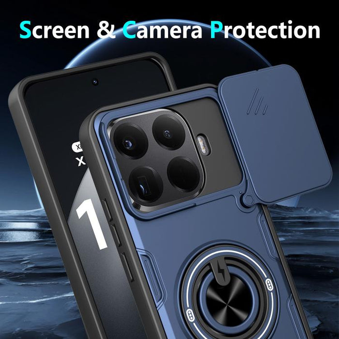 Funda para teléfono multifuncional Camshield con soporte deslizante para anillo, For Xiaomi 17 Pro Max, For Xiaomi 17 Pro, For Xiaomi 17, For Xiaomi 15T Pro 5G, For Xiaomi 15T 5G