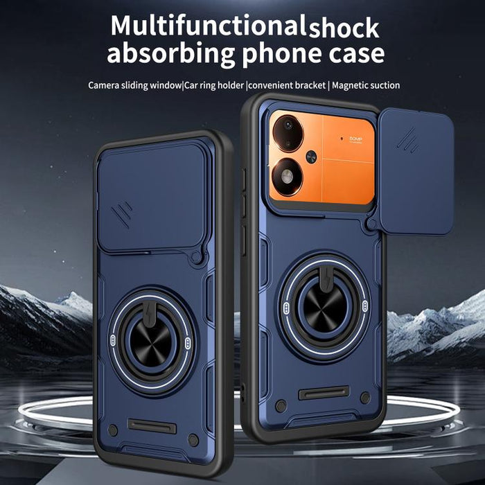 Funda para teléfono multifuncional Camshield con soporte deslizante para anillo, For Xiaomi 17 Pro Max, For Xiaomi 17 Pro, For Xiaomi 17, For Xiaomi 15T Pro 5G, For Xiaomi 15T 5G