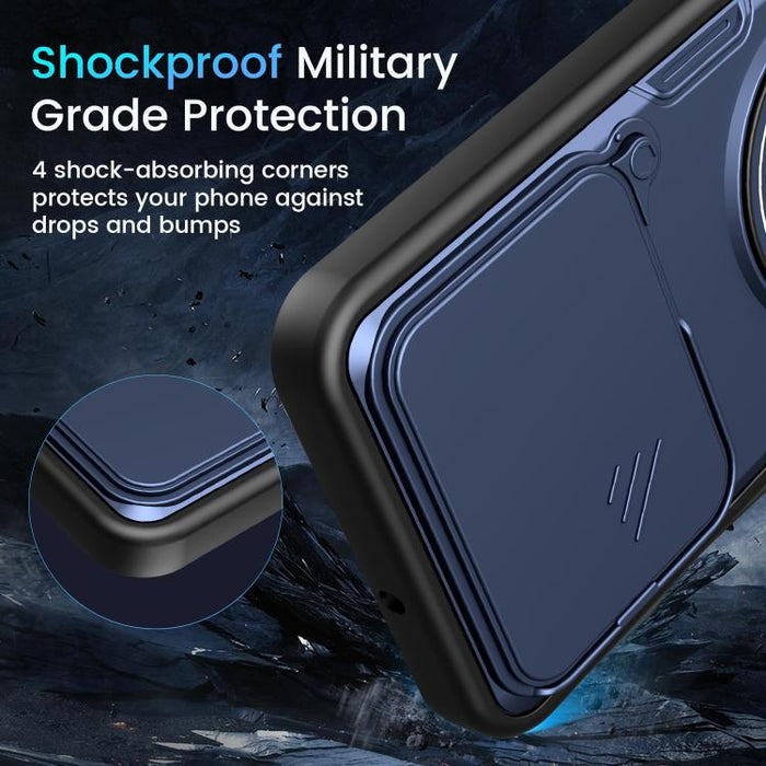 Funda para teléfono multifuncional Camshield con soporte deslizante para anillo, For Xiaomi 17 Pro Max, For Xiaomi 17 Pro, For Xiaomi 17, For Xiaomi 15T Pro 5G, For Xiaomi 15T 5G