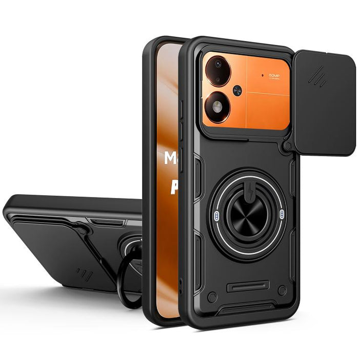Funda para teléfono multifuncional Camshield con soporte deslizante para anillo, For Xiaomi 17 Pro Max, For Xiaomi 17 Pro, For Xiaomi 17, For Xiaomi 15T Pro 5G, For Xiaomi 15T 5G