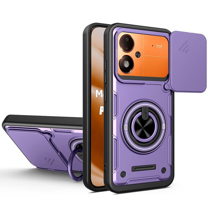 Funda para teléfono multifuncional Camshield con soporte deslizante para anillo, For Xiaomi 17 Pro Max, For Xiaomi 17 Pro, For Xiaomi 17, For Xiaomi 15T Pro 5G, For Xiaomi 15T 5G
