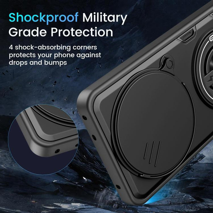 Funda para teléfono multifuncional Camshield con soporte deslizante para anillo, For Redmi Note 15 Pro+ 5G Global 163.3mm, For Redmi Note 15 4G / 5G Global 164mm, For Redmi Note 15 Pro 4G Global 163.2mm, For Redmi Note 15 Pro 5G Global 163.6mm