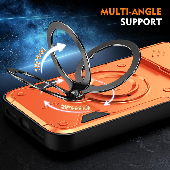 Funda para teléfono con soporte de anillo y cubierta deslizante para lente, For iPhone 17 Pro Max, For iPhone 17 Pro, For iPhone 17, For iPhone 16 Pro Max, For iPhone 16 Pro, For iPhone 16