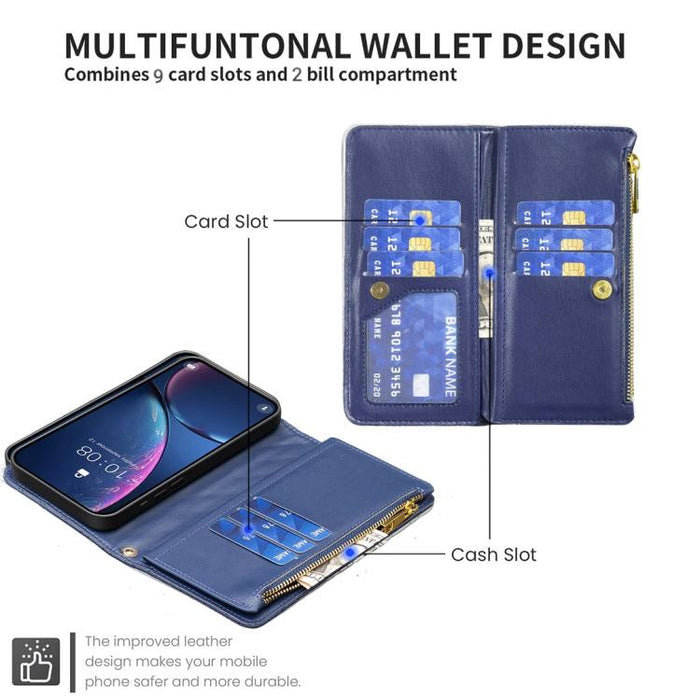 Cartera de piel con cremallera y diseño de celosía de diamantes, For Redmi K90 Max 5G