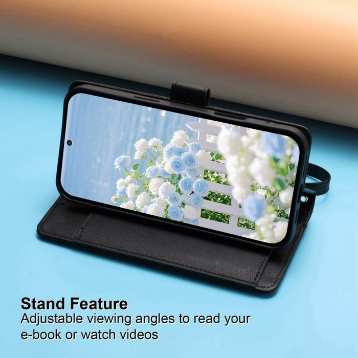 Cartera con cremallera y estampado de mariposas y flores, funda para teléfono de piel vegana con correa., For Xiaomi 13 Ultra