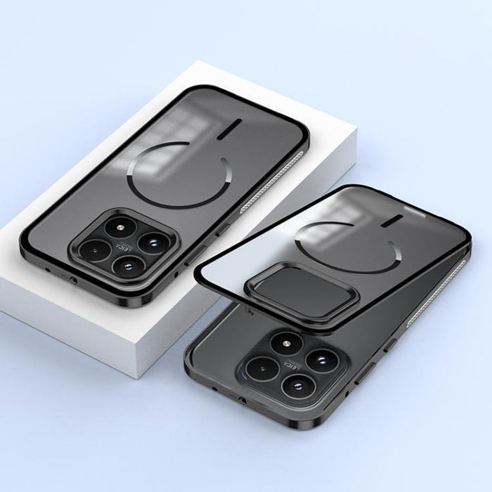 Funda para teléfono MagSafe de un solo lado con cierre a presión, marco metálico y acabado mate., For Xiaomi 17 Max 5G
