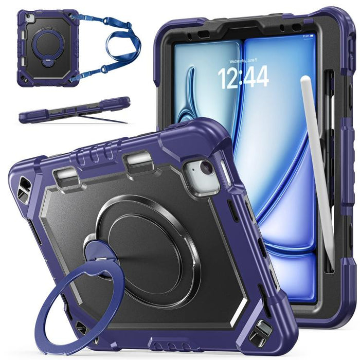 Funda resistente para tablet con ranura para lápiz, correa y soporte., For iPad Air 11 2026 / 2025 / 2024, For iPad 2025 / 2022
