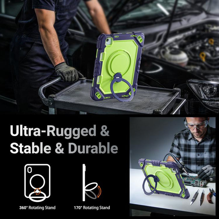 Funda resistente para tablet con ranura para lápiz, correa y soporte., For iPad Air 11 2026 / 2025 / 2024, For iPad 2025 / 2022