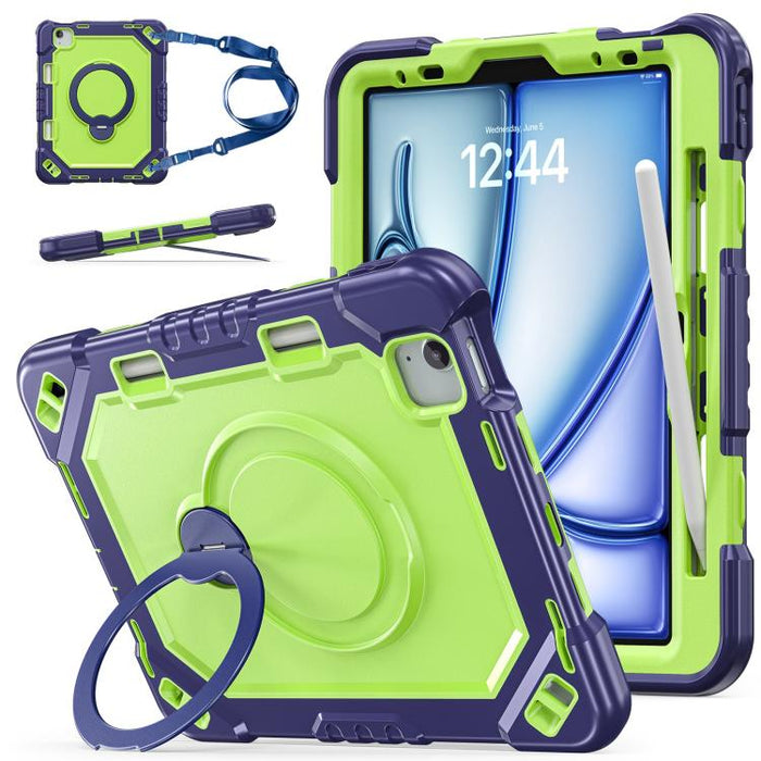 Funda resistente para tablet con ranura para lápiz, correa y soporte., For iPad Air 11 2026 / 2025 / 2024, For iPad 2025 / 2022