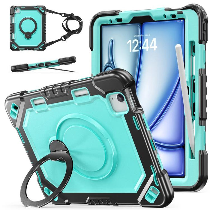 Funda resistente para tablet con ranura para lápiz, correa y soporte., For iPad Air 11 2026 / 2025 / 2024, For iPad 2025 / 2022