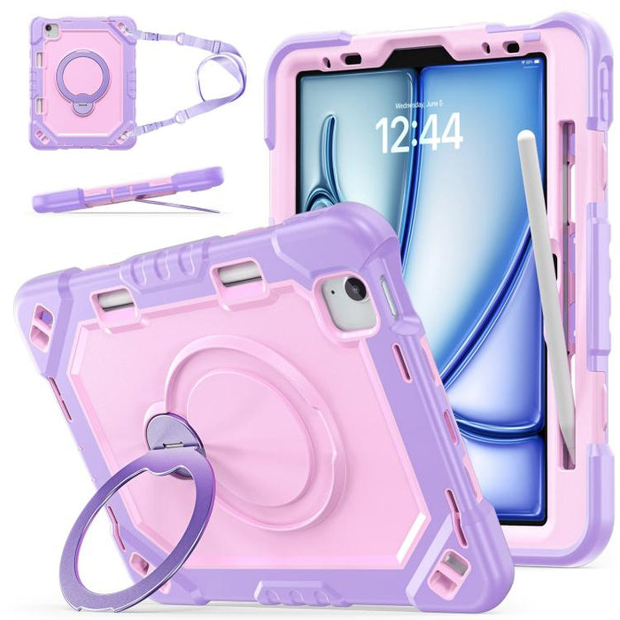 Funda resistente para tablet con ranura para lápiz, correa y soporte., For iPad Air 11 2026 / 2025 / 2024, For iPad 2025 / 2022