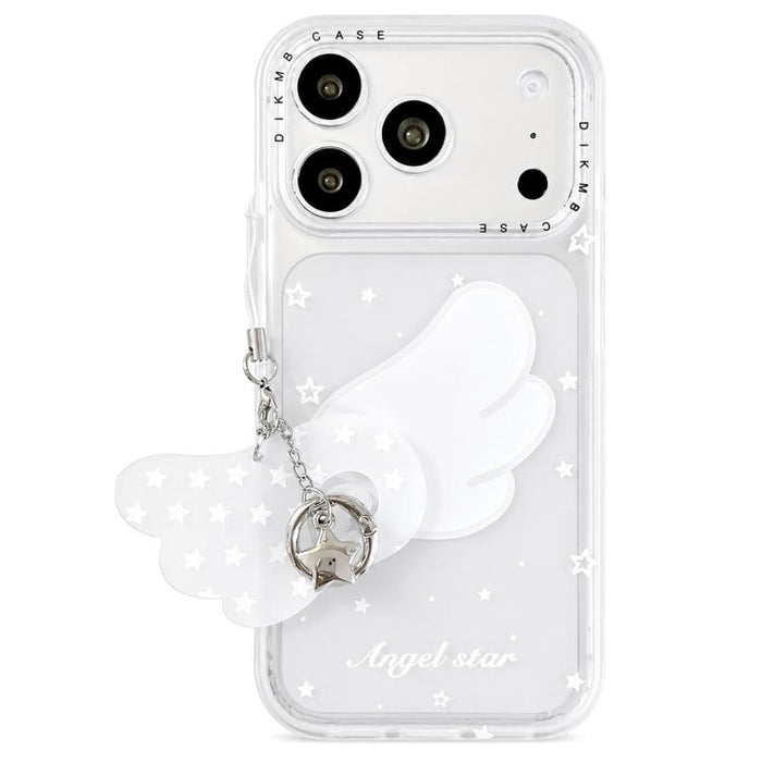 Funda acrílica para teléfono con diseño de dibujos animados esmerilado y tacto suave, con colgante., For iPhone 17 Pro Max, For iPhone 17 Pro, For iPhone 17, For iPhone 16 Pro Max, For iPhone 16 Pro, For iPhone 16, For iPhone 15 Pro Max, For iPhone 15 ...