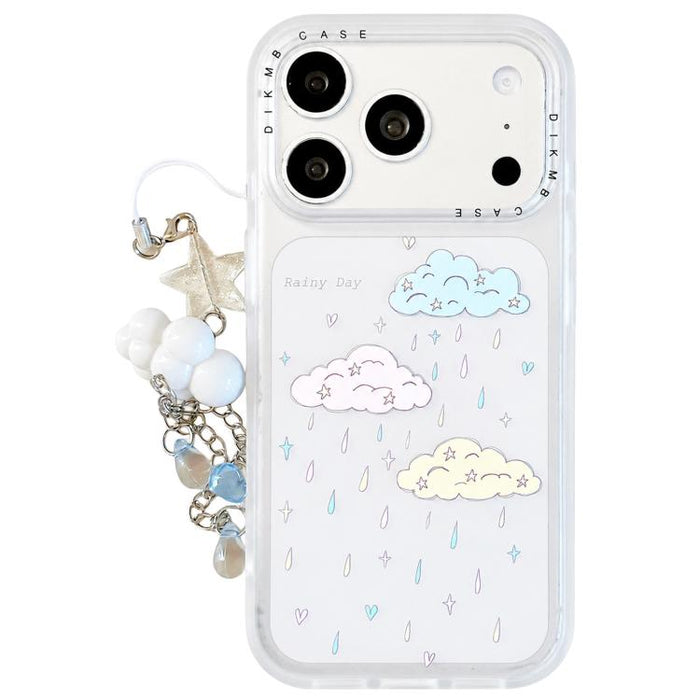 Funda acrílica para teléfono con diseño de dibujos animados esmerilado y tacto suave, con colgante., For iPhone 17 Pro Max, For iPhone 17 Pro, For iPhone 17, For iPhone 16 Pro Max, For iPhone 16 Pro, For iPhone 16, For iPhone 15 Pro Max, For iPhone 15 ...