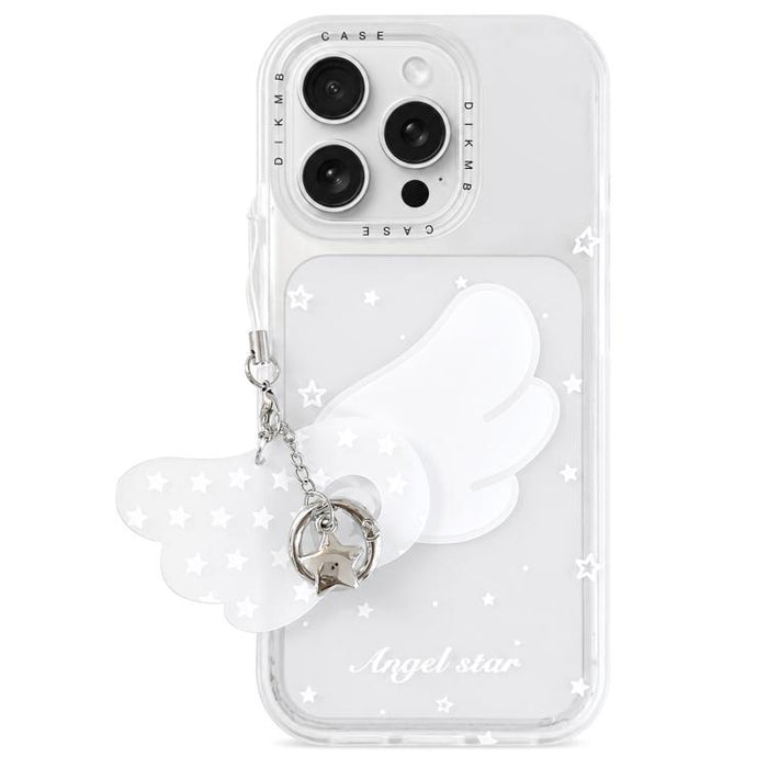 Funda acrílica para teléfono con diseño de dibujos animados esmerilado y tacto suave, con colgante., For iPhone 17 Pro Max, For iPhone 17 Pro, For iPhone 17, For iPhone 16 Pro Max, For iPhone 16 Pro, For iPhone 16, For iPhone 15 Pro Max, For iPhone 15 ...