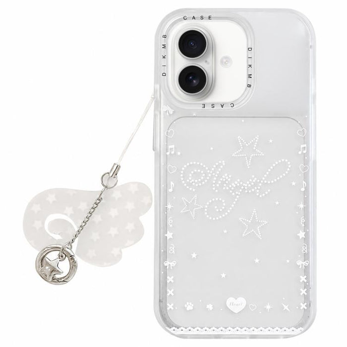 Funda acrílica para teléfono con diseño de dibujos animados esmerilado y tacto suave, con colgante., For iPhone 17 Pro Max, For iPhone 17 Pro, For iPhone 17, For iPhone 16 Pro Max, For iPhone 16 Pro, For iPhone 16, For iPhone 15 Pro Max, For iPhone 15 ...