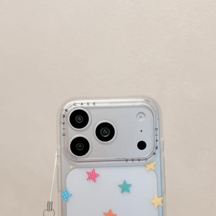 Funda acrílica para teléfono con diseño de dibujos animados esmerilado y tacto suave, con colgante., For iPhone 17 Pro Max, For iPhone 17 Pro, For iPhone 17, For iPhone 16 Pro Max, For iPhone 16 Pro, For iPhone 16, For iPhone 15 Pro Max, For iPhone 15 ...