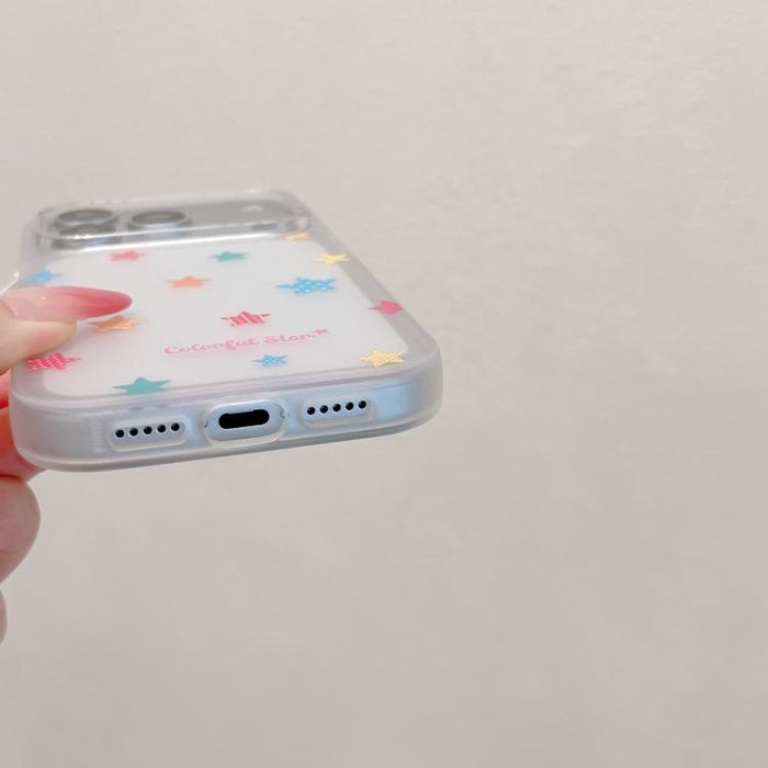 Funda acrílica para teléfono con diseño de dibujos animados esmerilado y tacto suave, con colgante., For iPhone 17 Pro Max, For iPhone 17 Pro, For iPhone 17, For iPhone 16 Pro Max, For iPhone 16 Pro, For iPhone 16, For iPhone 15 Pro Max, For iPhone 15 ...