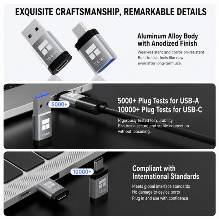 Adaptador de la serie THERMALRIGHT DCA02, USB-A to Type-C Adapter, Type-C to USB-A Adapter
