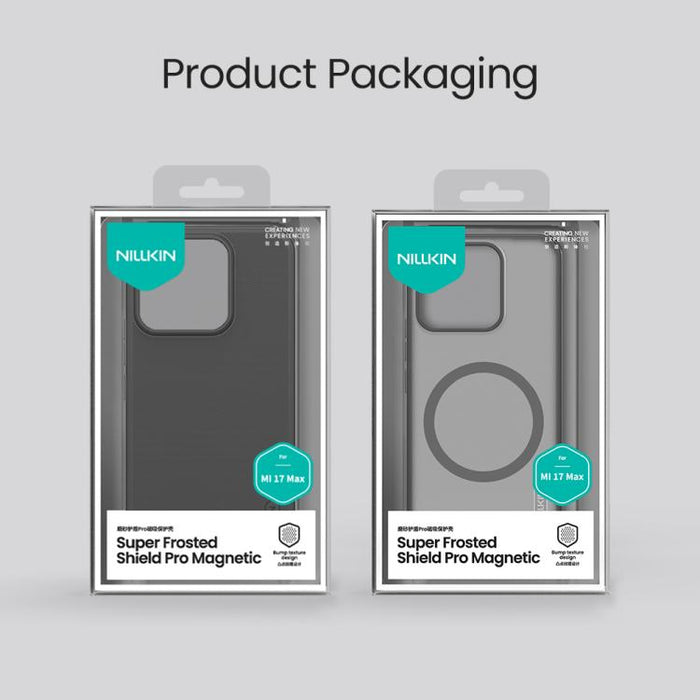 Funda magnética para teléfono NILLKIN Frosted Shield Pro MagSafe, For Xiaomi 17 Max 5G, For Xiaomi 17T Pro 5G, For Xiaomi 17T 5G