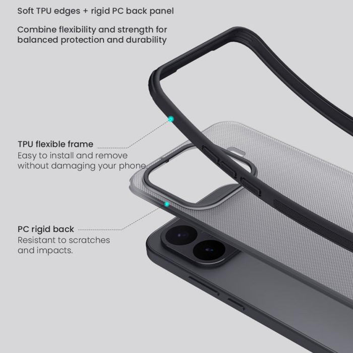 Funda para teléfono NILLKIN Super Frosted Shield Pro de PC + TPU, For Xiaomi 17T 5G