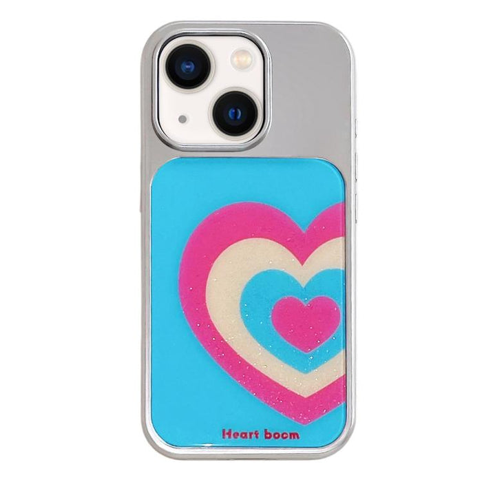 Funda para teléfono con marco plateado galvanizado y relieve brillante, For iPhone 16, For iPhone 15 Pro Max, For iPhone 15 Pro, For iPhone 15, For iPhone 13 / 14