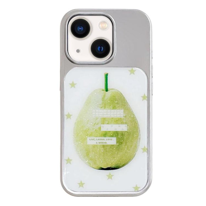 Funda para teléfono con marco plateado galvanizado y relieve brillante, For iPhone 16, For iPhone 15 Pro Max, For iPhone 15 Pro, For iPhone 15, For iPhone 13 / 14