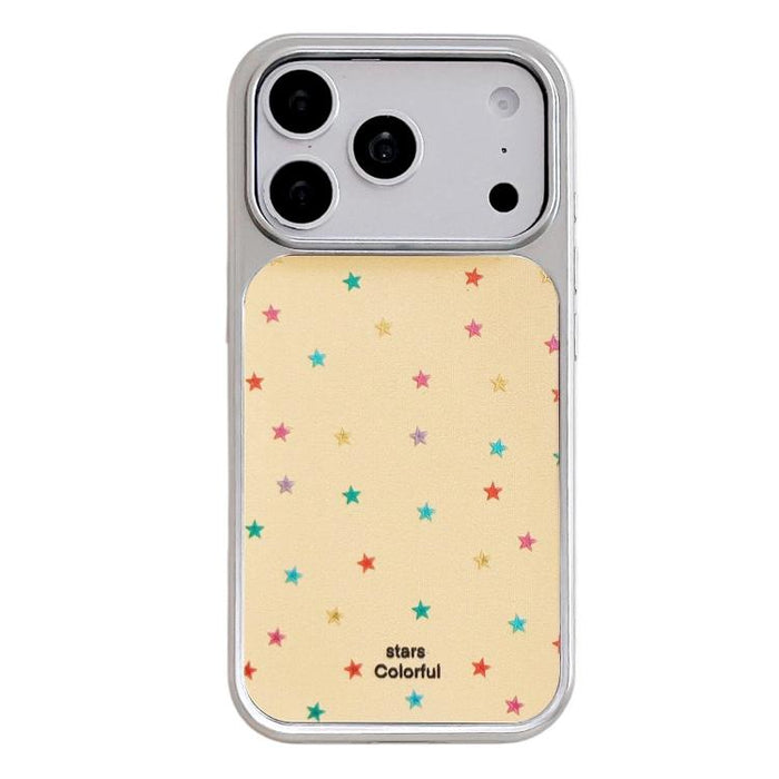 Funda para teléfono con marco plateado galvanizado y relieve brillante, For iPhone 17 Pro Max, For iPhone 17 Pro, For iPhone 17, For iPhone 16 Pro Max, For iPhone 16 Pro