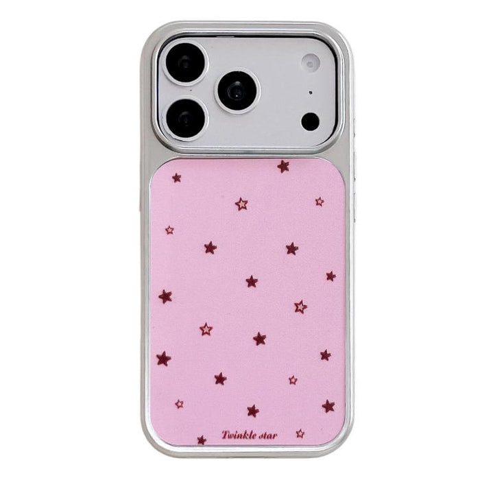 Funda para teléfono con marco plateado galvanizado y relieve brillante, For iPhone 17 Pro Max, For iPhone 17 Pro, For iPhone 17, For iPhone 16 Pro Max, For iPhone 16 Pro
