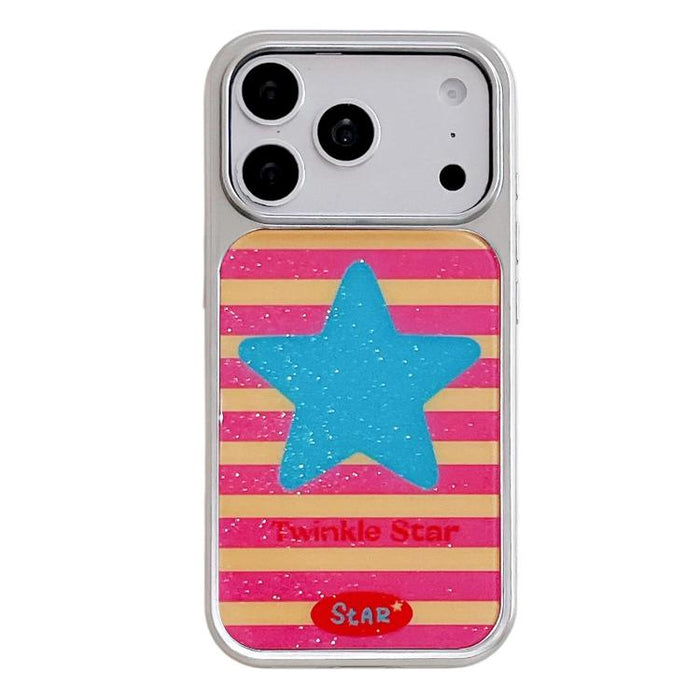 Funda para teléfono con marco plateado galvanizado y relieve brillante, For iPhone 17 Pro Max, For iPhone 17 Pro, For iPhone 17, For iPhone 16 Pro Max, For iPhone 16 Pro
