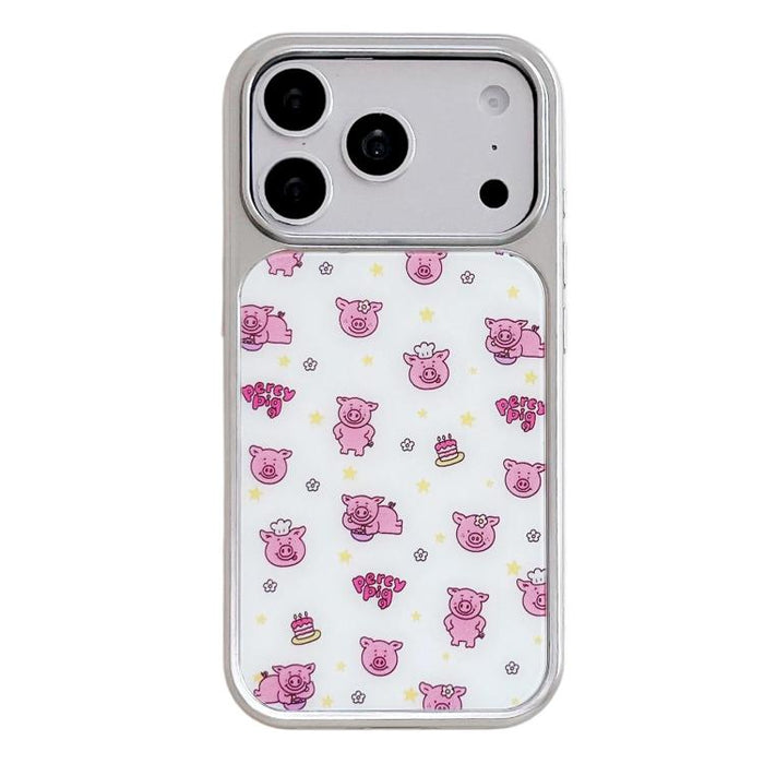 Funda para teléfono con marco plateado galvanizado y relieve brillante, For iPhone 17 Pro Max, For iPhone 17 Pro, For iPhone 17, For iPhone 16 Pro Max, For iPhone 16 Pro