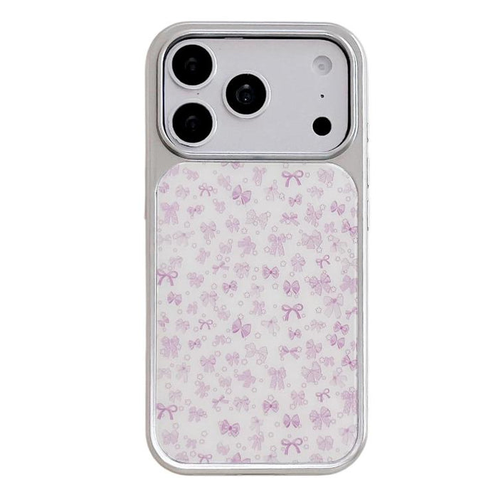 Funda para teléfono con marco plateado galvanizado y relieve brillante, For iPhone 17 Pro Max, For iPhone 17 Pro, For iPhone 17, For iPhone 16 Pro Max, For iPhone 16 Pro