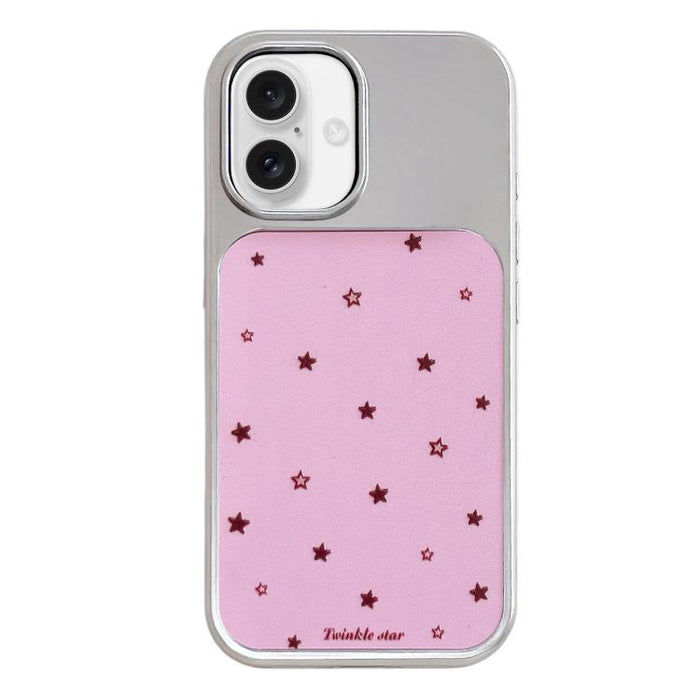 Funda para teléfono con marco plateado galvanizado y relieve brillante, For iPhone 17 Pro Max, For iPhone 17 Pro, For iPhone 17, For iPhone 16 Pro Max, For iPhone 16 Pro
