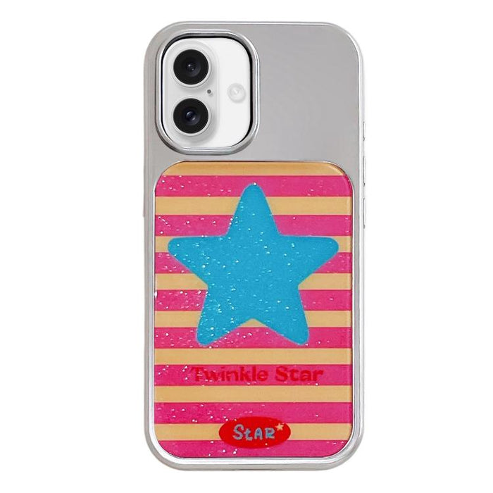 Funda para teléfono con marco plateado galvanizado y relieve brillante, For iPhone 17 Pro Max, For iPhone 17 Pro, For iPhone 17, For iPhone 16 Pro Max, For iPhone 16 Pro