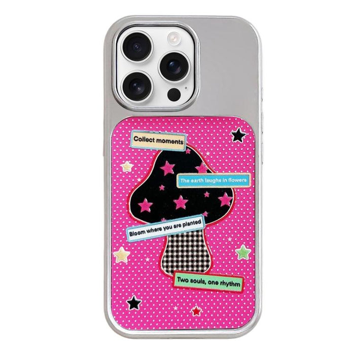 Funda para teléfono con marco plateado galvanizado y relieve brillante, For iPhone 17 Pro Max, For iPhone 17 Pro, For iPhone 17, For iPhone 16 Pro Max, For iPhone 16 Pro