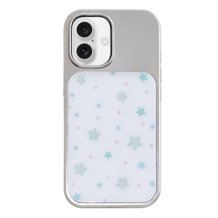 Funda para teléfono con marco plateado galvanizado y relieve brillante, For iPhone 16, For iPhone 15 Pro Max, For iPhone 15 Pro, For iPhone 15, For iPhone 13 / 14