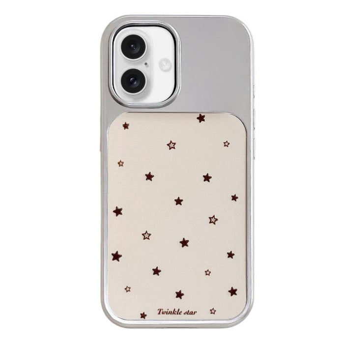 Funda para teléfono con marco plateado galvanizado y relieve brillante, For iPhone 16, For iPhone 15 Pro Max, For iPhone 15 Pro, For iPhone 15, For iPhone 13 / 14