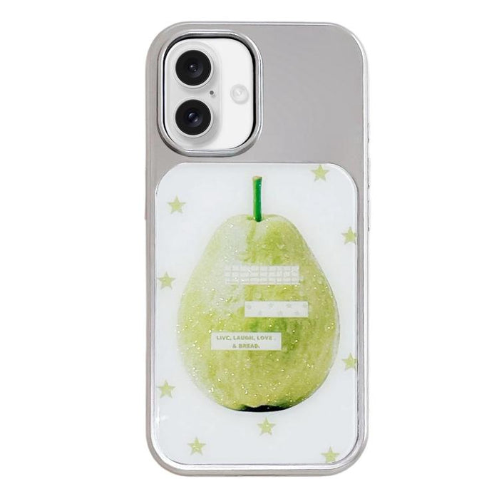 Funda para teléfono con marco plateado galvanizado y relieve brillante, For iPhone 16, For iPhone 15 Pro Max, For iPhone 15 Pro, For iPhone 15, For iPhone 13 / 14
