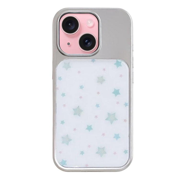 Funda para teléfono con marco plateado galvanizado y relieve brillante, For iPhone 16, For iPhone 15 Pro Max, For iPhone 15 Pro, For iPhone 15, For iPhone 13 / 14