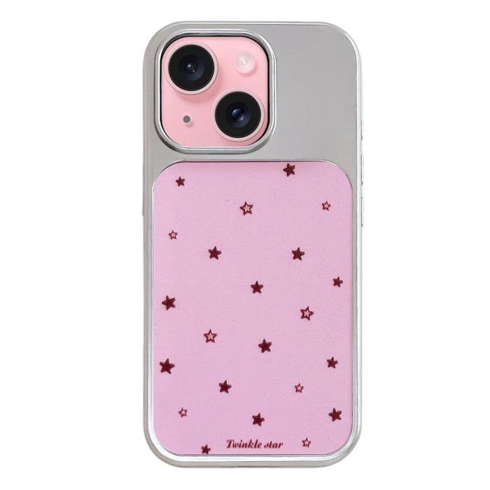 Funda para teléfono con marco plateado galvanizado y relieve brillante, For iPhone 16, For iPhone 15 Pro Max, For iPhone 15 Pro, For iPhone 15, For iPhone 13 / 14