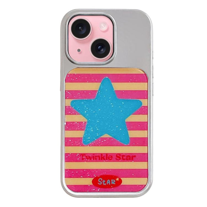 Funda para teléfono con marco plateado galvanizado y relieve brillante, For iPhone 16, For iPhone 15 Pro Max, For iPhone 15 Pro, For iPhone 15, For iPhone 13 / 14