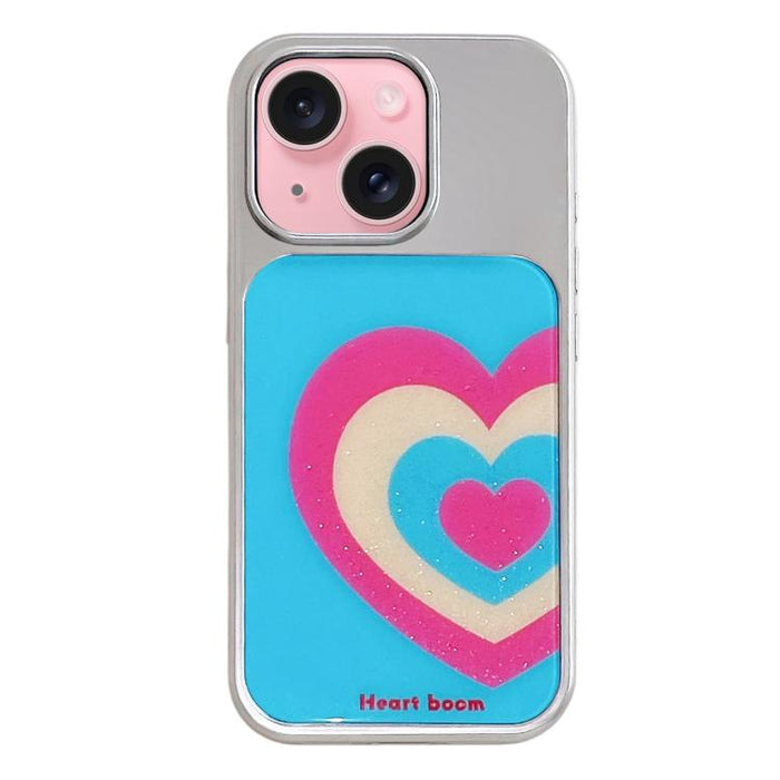 Funda para teléfono con marco plateado galvanizado y relieve brillante, For iPhone 16, For iPhone 15 Pro Max, For iPhone 15 Pro, For iPhone 15, For iPhone 13 / 14