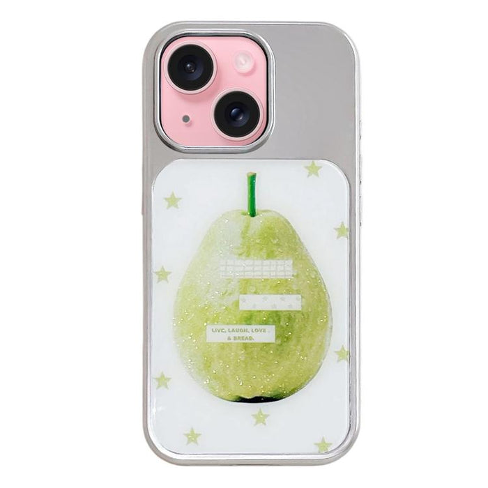 Funda para teléfono con marco plateado galvanizado y relieve brillante, For iPhone 16, For iPhone 15 Pro Max, For iPhone 15 Pro, For iPhone 15, For iPhone 13 / 14
