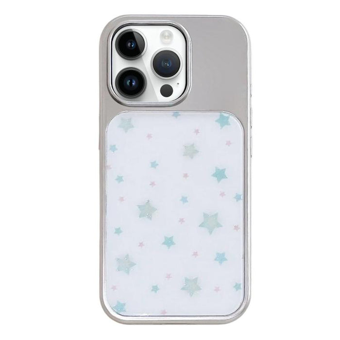Funda para teléfono con marco plateado galvanizado y relieve brillante, For iPhone 14 Pro, For iPhone 14 Pro Max
