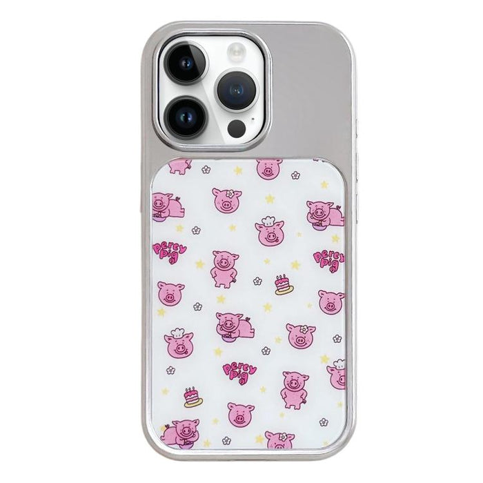 Funda para teléfono con marco plateado galvanizado y relieve brillante, For iPhone 14 Pro, For iPhone 14 Pro Max
