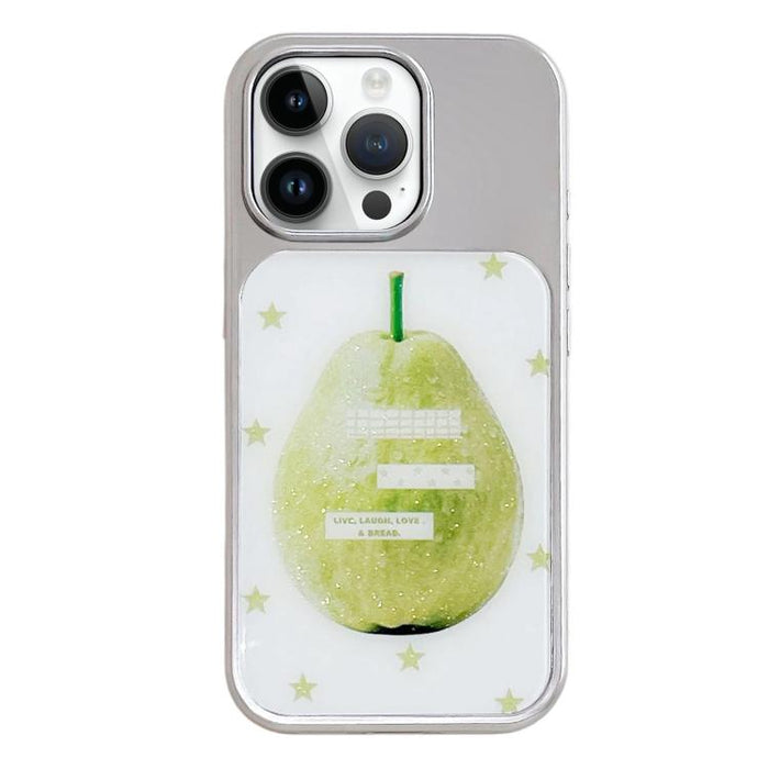 Funda para teléfono con marco plateado galvanizado y relieve brillante, For iPhone 14 Pro, For iPhone 14 Pro Max
