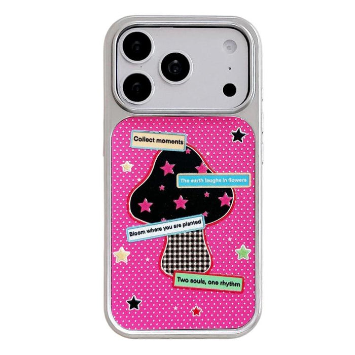 Funda para teléfono con marco plateado galvanizado y relieve brillante, For iPhone 17 Pro Max, For iPhone 17 Pro, For iPhone 17, For iPhone 16 Pro Max, For iPhone 16 Pro